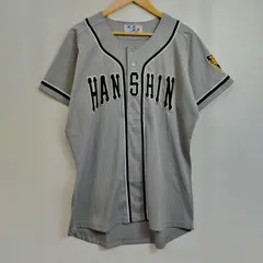 WORLD SPORTS GOODS 阪神タイガース ユニフォーム シャープ産業 復刻 刺繍 ビジター用 レプリカ ユニフォーム ピンストライプ 野球 baseball 2003-2006 LL G284のサムネイル