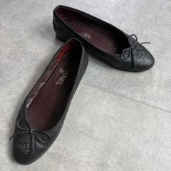 CHANEL バレエシューズ ブラック - メルカリ