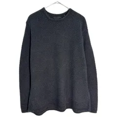 90年代 DKNY ダナキャランニューヨーク コットンニットセーター グレー(メンズ XL)中古 古着 Y5315のサムネイル
