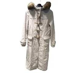 コムサデモード COMME CA DU MODE アンゴラ ダッフルコート ファー 9 ベージュ ■GY06のサムネイル