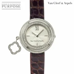 ヴァンクリーフ&アーペル Van Cleef&Arpels チャーム ミニ ウォッチ VCAR029A00 レディース 腕時計 K18WG クォーツ alhambra 90310498のサムネイル