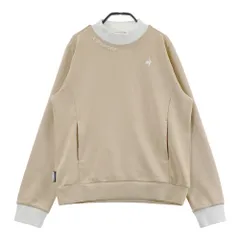 サイズ：M LE COQ GOLF ルコックゴルフ  バイカラー モックネック長袖Tシャツ  ベージュ系 [240101729878] ゴルフウェア レディース ストストのサムネイル