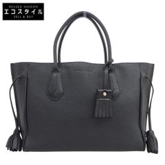 美品 ロンシャン ペネロペ フリンジ トートバッグ レザー A4収納 黒