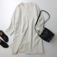 COLLAGE GALLARDAGALANTE ノーカラー ロングコートウール 毛 混 /26Fのサムネイル