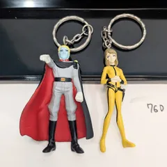 バンプレスト 宇宙戦艦ヤマト デスラー総統 森雪 フィギュアキーホルダー 2種セット レトロ 中古品のサムネイル