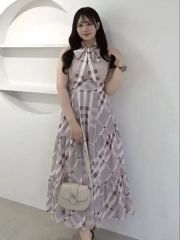 An MILLE ビックチェックワンピースブラウン ※匿名発送 - メルカリ
