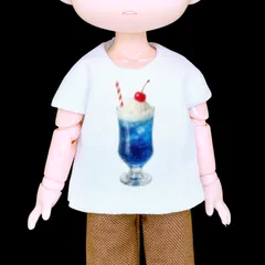 オビツ11 プリントTシャツ ブルーソーダフロート ねんどろいどどーるのサムネイル