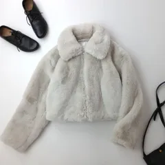 And Couture アンドクチュール ショート ジップアップ ファージャケット /26Fのサムネイル