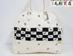 CHROME HEARTS クロムハーツ PPO MATTY BOY ペイント アルファベット ジムバッグ ラージ レザー SV925 ホワイト 【中古】　バッグのサムネイル