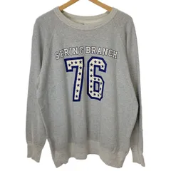 【中古】　DUBBLE WORKS　スウェット　長袖　トレーナー　トップス　クルーネック　裏起毛　プリント　オーバーサイズ　日本製　アメカジ　古着　/1582のサムネイル