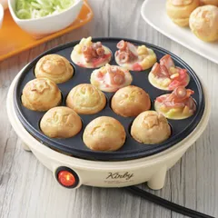 電気たこ焼き器 星のカービィ （ ホットプレート たこ焼き器 タコ焼き器 タコ焼きプレート 丸型 カービィ たこ焼き タコ焼き フッ素加工 卓上 調理家電 キッチン家電 キッチン用品 台所用品 料理道具 家電 可愛い キャラクター )のサムネイル