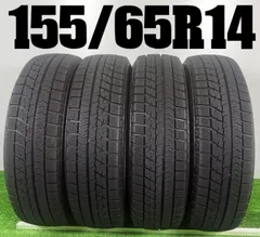 送料無料★155/65R14 ブリヂストン VRX 2020年製 4本 冬 タイヤ スタッドレス 中古 TB1381のサムネイル