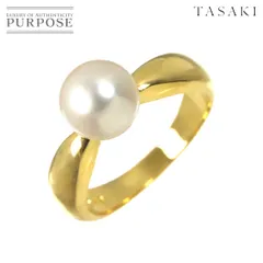 タサキ TASAKI 11号 リング アコヤ真珠 7.7mm K18 YG イエローゴールド 750 パール 指輪 田崎真珠 Ring 90328820のサムネイル