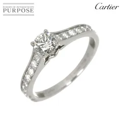 カルティエ Cartier 1895 ソリテール #48 リング ダイヤ 0.31ct H/VS1/3EX Pt プラチナ Solitaire Ring【鑑定書・証明書】 90328887のサムネイル