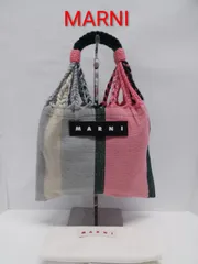 AVH03 マルニ 未使用美品 マルニマーケット ミニハンモックバッグ ハンドバッグ アメティスタ 保存袋付き フラワーカフェのサムネイル