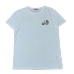 新品同様］モンクレール ダブルワッペン Tシャツ ホワイト - メルカリ