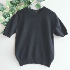 良品✨ ガゾン GAZON ニット 無地 起毛 高級素材 クルーネック 定番のサムネイル