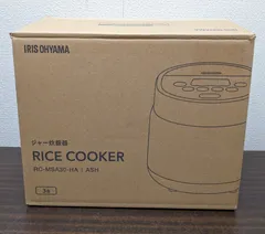 未使用◎アイリスオーヤマ 炊飯器 3合 マイコン式 50銘柄炊き RC-MSA30-HA アッシュのサムネイル