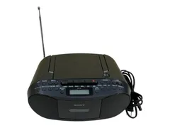 ◇SONY CFD-S70 CDラジオカセットレコーダー ブラック 電源コード付き 現状品のサムネイル