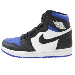 NIKE AIR JORDAN 555088-041 Air Jordan 1 Retro High OG Royal Toe AJ1 エアジョーダン レトロ ハイ ロイヤル トゥ スニーカー ブラック系 ブルー系 26cm【極上美品】【中古】のサムネイル