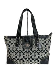COACH コーチ シグネチャー キャンバス トートバッグ 鞄 かばん F13974 ブラックのサムネイル
