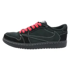 NIKE AIR JORDAN ナイキ DM7866-001 Travis Scott Air Jordan 1 Low OG SP Black Phantom AJ1 トラヴィススコット エアジョーダン FB鑑定済 25.5cm【中古】のサムネイル