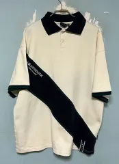 ROMANTIC CROWN ロマンティッククラウン RMTC ロゴ LINE 男 lelaki カラ 半袖Tシャツ オートミール XL 105のサムネイル