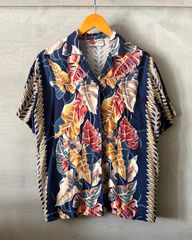 RRL ダブルアールエル アロハシャツ リボン 花柄 レーヨン100% - メルカリ