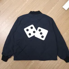 STUSSY DICE キルト インナー ジャケット ブラック Mのサムネイル