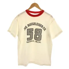 ブコ BUCO Tシャツ カットソー 半袖 L 白 ホワイト 赤 レッド プリント /YMのサムネイル
