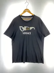 【現状渡し品】 VERSACE ヴェルサーチェ ラインストーンロゴTシャツ 半袖 メンズ トップス  【141-260710-em-29-min】のサムネイル