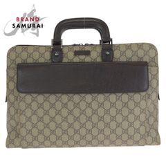 美品 GUCCI グッチ ブラック 黒 シルバー金具 キャンバス/レザー 012