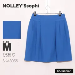 訳あり NOLLEY'S sophi スカート ショート丈　バックフック　バックファスナー　裏地付き　ギャザー　日本製のサムネイル