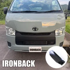 IRONBACK ハイエース 200系 バッドフェイス 怒った顔 1型〜8型 標準ボディ用 ボンネット ブラック 黒のサムネイル