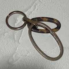 Salvatore Ferragamo サルヴァトーレフェラガモ キーリング イタリア製 べっ甲 キーホルダー バッグチャーム A33のサムネイル