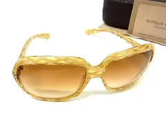 BOTTEGA VENETA ボッテガヴェネタ サングラス BV130/S クリアイエロー アイボリー ブラウングラデーション プラスチック ユニセックス 美品のサムネイル