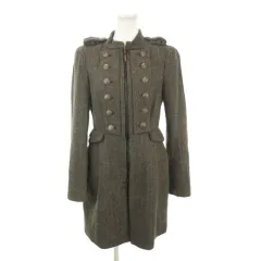 ザラ ベーシック ZARA BASIC ナポレオンコート ツイード M グレー ジップアップ スタンドカラー ヘリンボーン 長袖 /MN3 ■ECB006のサムネイル