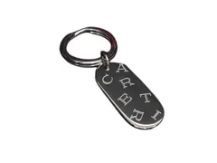 Cartier カルティエ キーホルダー シルバー メタル ユニセックス ロゴ