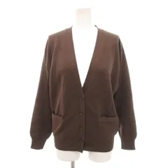 ザ スコッチ ハウス The Scotch House カーディガン ニット 9AR 茶 ブラウン Vネック 長袖 ポケット ウール /SJ ■ECF006のサムネイル