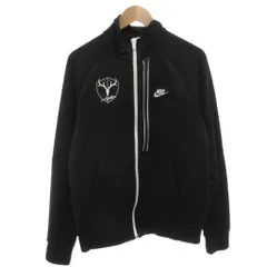ナイキ NIKE トラックジャケット ジャージ L 黒 ブラック ジップアップ ロゴ プリントポケット付き /IB ■ECF006のサムネイル