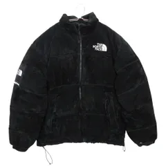 Supreme シュプリーム The North Face Suede ザノースフェイス ダウンジャケット ダブルネーム Suede Nuptse Jacket Black スウェード ヌプシ コラボ ブラック L メンズ 【中古】のサムネイル