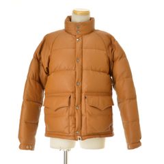 キムタク着（異素材) A BATHING APE レザーダウンジャケット L - メルカリ