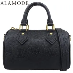 LOUIS VUITTON(ルイ・ヴィトン) モノグラム・アンプラント ナノ・スピーディ ハンドバッグ 2WAY ショルダー 斜め掛け 肩掛け ノワール ブラック黒 ゴールド金具 M82450 レディース 40802201025【中古】【アラモード】のサムネイル
