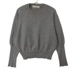 ESTNATION エストネーション ニット トップス セーター スウェット 長袖 カシミヤ混 クロップド ドルマンスリーブ グレー F【M】 メンズ レディース 【中古】のサムネイル