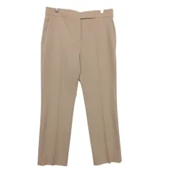 MAX MARA マックスマーラ パンツ 白タグ ノータック トラウザー ボトムス ベージュ 42【L】 レディース 【中古】のサムネイル