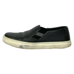 GUCCI(グッチ) スリッポン 37 C レディース - 473974 黒×グレー インソール取外し可 レザーのサムネイル