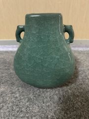 橘吉 たち吉 九重青磁 貫入 花瓶 花入 花生 フラワーベース 飾り壺