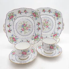 ROYAL ALBERT ロイヤルアルバート プチポワン カップ＆ソーサー B&Bプレート 4点 セット SO4085E2 のサムネイル