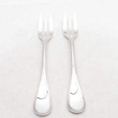 極美品☆仏蘭西高級銀器クリストフルシルバー銀P ケーキフォーク2本