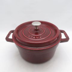 ストーブ STAUB ピコ・ココット オーバル レッド 両手鍋 - メルカリ
